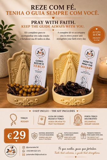 Our Lady Rosary Holder Religious Home Decor