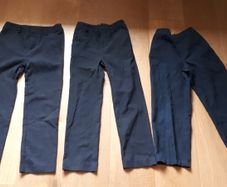 Boys School Navy Trousers x 3 (Age 6-7)