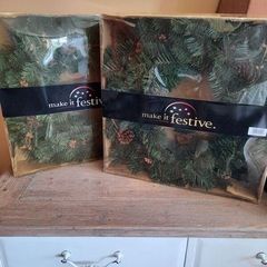 45cm Large Christmas Wreath - New (2 available)