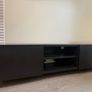 IKEA BESTA TV Bench with Doors - Black Brown 180cm Image 2