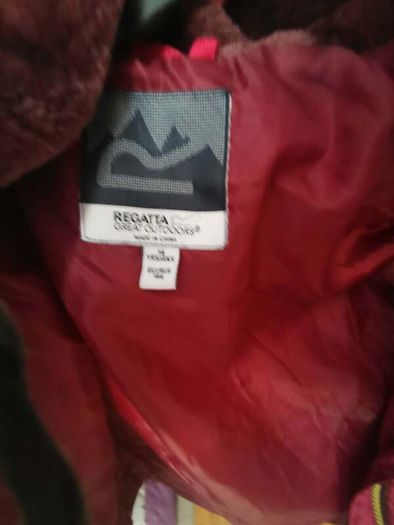 Tommy Hilfiger navy puffer jacket with faux fur hood