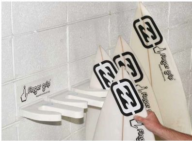 Finger Grip Vertical Surfboard Single Storage Rack