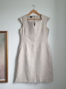 Hobbs Linen Dress Size Uk 12