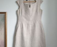 Hobbs Linen Dress Size Uk 12