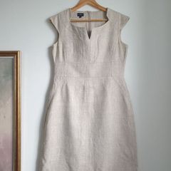 Hobbs Linen Dress Size Uk 12