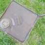 Vintage Mobiland Oil Pyarmid Tin In Original Condition 15" X 9" Image 6