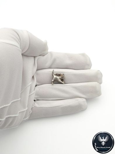 Vintage Cat Silver Charm