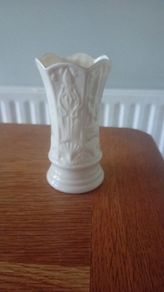 Belleek China Rosebud Vase