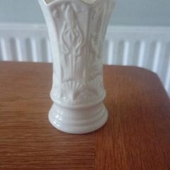 Belleek China Rosebud Vase