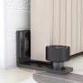 Floor Guide for Wall Mount Barn Door Adjustable, Quietly and Smoothly (Black-2pcs) Image 2