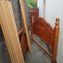 Wooden double bed frame and Love 2 Sleep mattress Image 4