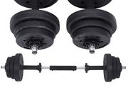 Adjustable Plastic Dumbbell Set 20 kg  - Free Delivery Nationwide