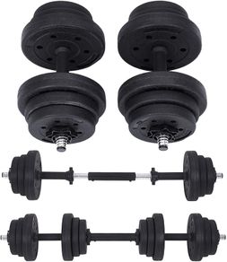 Adjustable Plastic Dumbbell Set 20 kg  - Free Delivery Nationwide
