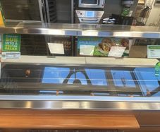 Cold food and pastry Cakes display counter