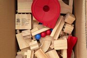 wooden marble run
