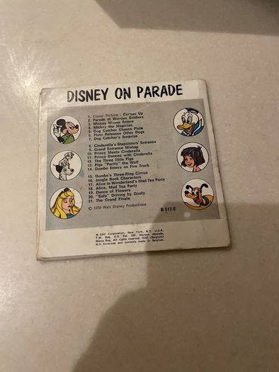 Viewmaster Disney on Parade booklet only