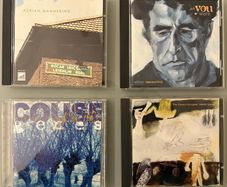 Adrian Mannering, The Fatima Mansions, Dave Couse. Four CDs by Irish indie artists for sale at five euro each.