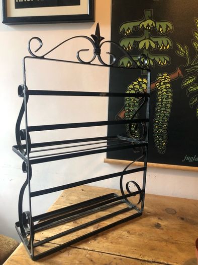 Wrought iron shelf