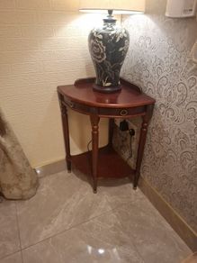 Mahogany corner unit