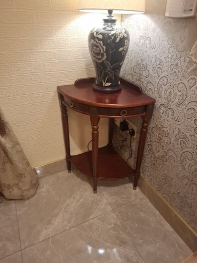 Mahogany corner unit