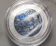 Austria 25 Euro Silver/Niobium (.900) Proof Coin 2019 - Artificial Intelligence - Silver Niobium Series
