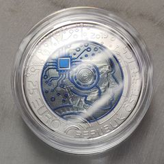 Austria 25 Euro Silver/Niobium (.900) Proof Coin 2019 - Artificial Intelligence - Silver Niobium Series