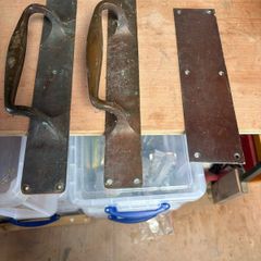 Brass pull handle/finger plate