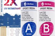 16 Oz. Art Resin, Crystal Clear Resin Kit, Epoxy Casting and Coating for Art, Jewelry, Tumblers, River Tables, Easy Mix 1:1 Resin Epoxy with Sticks, Graduated Cups and Gloves (FREE POSTAGE)