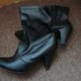Black Boots with Mid Heel - Size 5 Image 2