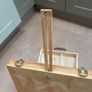 Crelando Wooden Table Top Easel - Artist Storage Box - Carrier with Handle Image 2