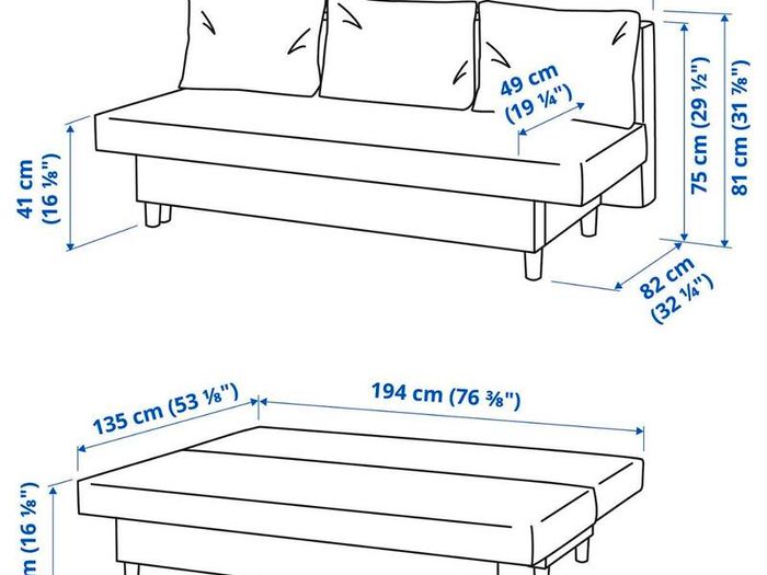 Ikea 3 seater sofa bed