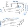 Ikea 3 seater sofa bed Image 4