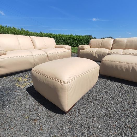 real leather sofas