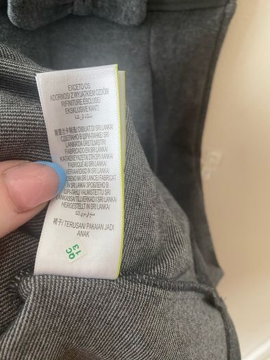 M&S grey pinafore (new) age 9-10