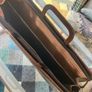 Brown faux leather portfolio Image 2