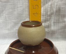 Vintage Ceramic Match Striker and Holder