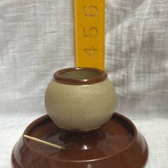 Vintage Ceramic Match Striker and Holder