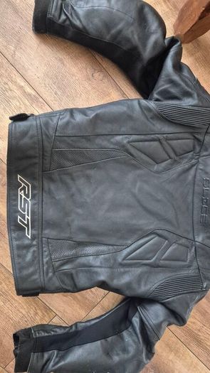 rst leather motorbike jacket
