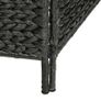 4-Panel Room Divider Black 154x160 cm Water Hyacinth Image 6