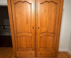 Solid Oak Freestanding Wardrobe
