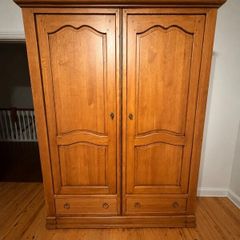 Solid Oak Freestanding Wardrobe