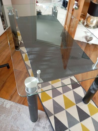 Very heavy glass table