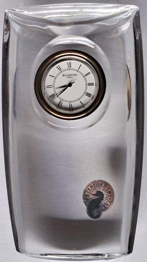 Waterford Crystal Curvy Style Desk Clock For Sale in Clontarf, Dublin ...