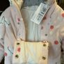 Baby Girl M&S Velour Pramsuit NEW 3-6mnth Image 2
