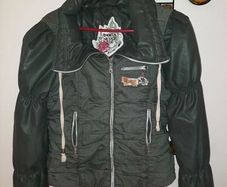 Angels Never Die Mixed Media Sculpted Jacket - Size 10/12, , AV
