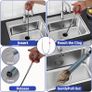 Drain Snake 33Ft with Gloves,Flexible Plumbing Snake Drain Auger Clog Remover Tool for Hair,Heavy Duty Drain Unclogger for Kitchen Sink, Plumbers Snakes for unclogging Bathroom Shower, Bathtub Toilet Image 3