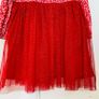 Red dress with tulle skirt Image 3