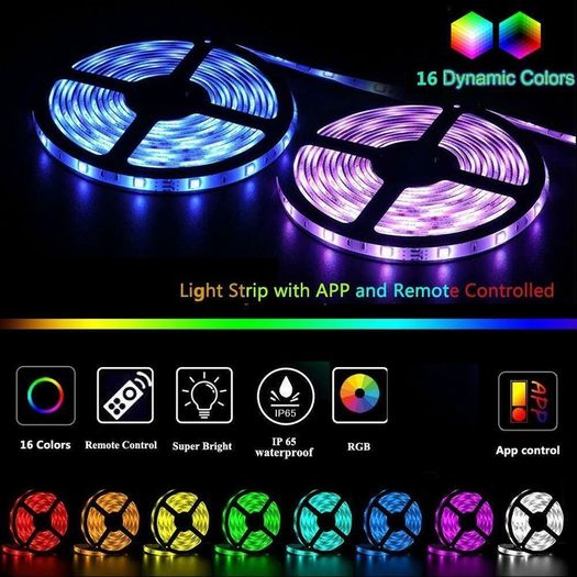 10M 5050 RGB WiFi LED Strip Lights Controller Alexa Google