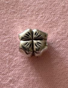 Genuine Pandora Clover charm silver