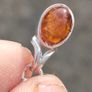 Sterling Silver Amber Pendant set Image 6